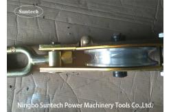 China Aluminum Sheave Hositing Tackle Transmission Line Stringing Aluminum Pulley Block supplier
