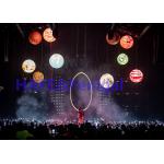Decoration Inflatable Moon Balloon Light Colorful Ball RGB With DMX512 Control Box for sale