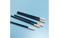 China Isopropanol Resistant 70mm Disposable Round Foam Tip Swabs supplier