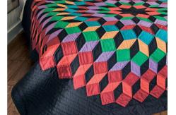 China Unique Tetris  Patchwork Bedding Sets , Handmade Hotel Style Bedding Sets supplier