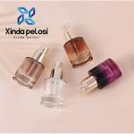 Luxury Cosmetic Empty Amber Clear Essential Oil Glass Dropper Bottle 30ml 100ml for sale