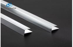 China 6463 Aluminum Stair Nosing Edge Trim F Shaped Mill Finished Anodized supplier