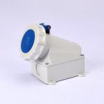 220V IP67 Single Phase Copper Industrial Power Socket Dampproof for sale