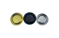 China 0.22mm Flat Black Metal Paper Can Tinplate Lid supplier