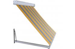 China Aluminium Retractable Window Awnings Polyester Acrylic Drop Arm Awnings supplier
