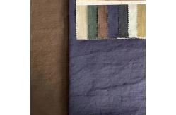China Soft Breathable Stonewashed Ramie Blend Linen Cotton Fabric Plain Dyed supplier