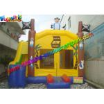 Popular Pirate Inflatable Bouncer Slide , Bouncer Combo Slide With PVC Tarpualin for sale