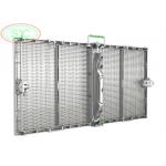 Full- color G10.4 RGB LED Display Glass Wall Display Digital Transparent LED Curtain for sale