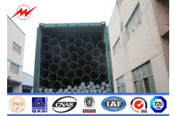 China 16mm Steel Utility Poles With Double Crossarm 5mm Thickness For Transmission Line supplier