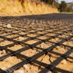 Fiberglass And Plastic Geogrid With UV And Corrosion Resistance