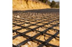 China Fiberglass And Plastic Geogrid With UV And Corrosion Resistance supplier