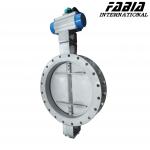 Center Line Pipe Air Valve Pneumatic Industrial Butterfly Valve For Coal Chemical Industry for sale