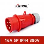 IEC standard IP44 Industrial Plug 16A 32A 380V Three Phase Dustproof for sale