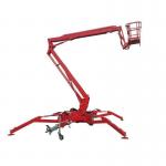 12m Trailer Mounted Man Lift 200KGs Tow Behind Bucket Lift For Airport for sale