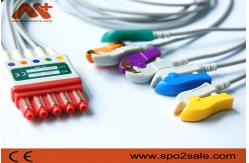 China Philips Cardiac Monitor Cables 5 Lead Clip V2-V6 M1976A CFS supplier