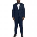 Big Tall Men'S Stylish 2PCS Black Designer Tuxedo For Men for sale
