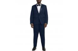 China Big Tall Men'S Stylish 2PCS Black Designer Tuxedo For Men supplier