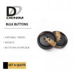 Fashionable Dress Bulk Plastic Snap Button Brown & Black DTM Fabric Stock Size for sale