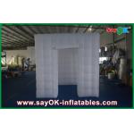 Photo Booth Wedding Props Huge Inflatable Cube Photo Booth Enclosure White 210 D Oxford Cloth for sale