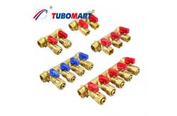 China High Performance Brass Pex Manifold 2 - 12 Way Water Plumbing Manifold supplier