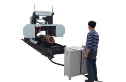China horizontal cheap bandsaw mill with electric/diesel/petrol engine power supplier