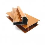 Non - Toxic Fire Powder Coated Aluminium Extrusions 6063 T5 Deep Beige for sale