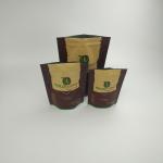Stand Up Food Grade Biodegradable Coffee Packaging Bags Custom Printed Packaging Aluminium Foil Tea Pouches for sale