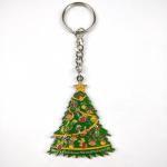 Christmas Promotional Keychain Santa Soft Enamel Keyrings