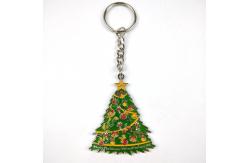 China Christmas Promotional Keychain Santa Soft Enamel Keyrings supplier