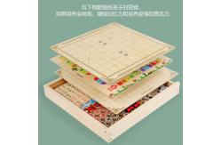 China Wooden Multifunctional Game Chess Checkers Flying Chess Gomoku supplier
