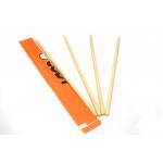 Customized Package Round Sushi Bamboo Chopsticks Disposable Utensils for sale