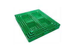 China Green 4 Way Euro Plastic Pallets Nestable Warehouse Racking HDPE Pallets supplier
