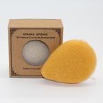 Different Shapes Turmeric Powder Konjac Sponge For All Skin Cleaning for sale