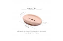 China FDA Multifunctional Silicone Soap Box With Cleaning Brush supplier