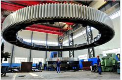 China Alloy Cast Steel Ball Mill Ring Gear For Mining Cement supplier