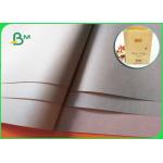 FDA Biodegradable Food Grade Paper Roll / 50gsm 60gsm White Brown Paper Roll for sale