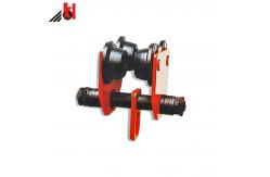 China Industrial Manual Push Geared I Beam Trolley For Lifting Chain Block supplier