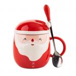 Cute and Festive Christmas Ceramic Mug Holiday Gift Water Cup Creative Personality Mug for sale