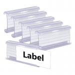 Supermarket Label Holder 3.5*7.5cm Plastic Shelf Label Holder Writable for sale