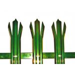 Powder Coated Q235 3 Rail Tubular Picket Fence for sale