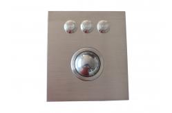 China Ruggedized 38mm Optical Trackball Pointing Device Panel Mount OTB supplier