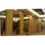 Wood Door Sliding Roller Removable Wall Partition / Acoustic Operable Partitions for sale