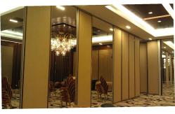 China Wood Door Sliding Roller Removable Wall Partition / Acoustic Operable Partitions supplier