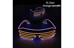 China Light Up Shutter LED Glasses Neon El Wire Luminous Flashing Portable supplier