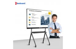 China 4K UHD Built-in Android & Windows Dual System Interactive Digital Whiteboard supplier