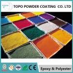 RAL 1003 Industrial Epoxy Polyester Powder Coating High Gloss 3mm Flexibility for sale
