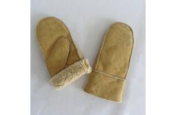 China Cheap classical shearling snow mitten gloves supplier