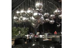 China Double Layer Inflatable Advertising Balloons Silver Inflatable Mirror Ball supplier