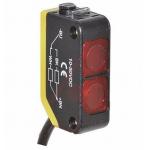 Banner Engineering Q20PFF100 Rectangular Photoelectric Sensor 100mm 10-30VDC PNP Cable Q20