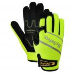 Adjustable Cuff Medium Duty Mechanics Wear Gloves One Piece Back for sale
